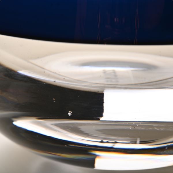 ガラス商品の小さな気泡