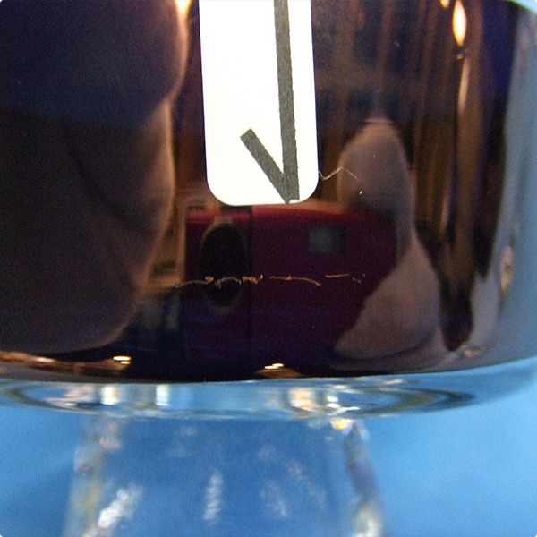 塗装面の目だつ傷